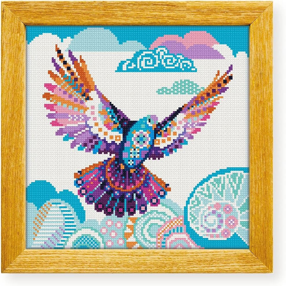 Awesome Pattern Studio Mandala Dove DS1130, Diamond Painting Kit, Diamond Art Kits for Adults, Full Drill 5D Diamond Dots Kits. All Items Included.
