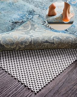 Veken 2x3 Ft Non-Slip Rug Gripper Pad for Hardwood & Tile - Thick Cushion Anti-Skid Under Rug Mat Keeps Rugs Secure