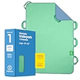 Improvia Positioning Bed Pad, with 8 Reinforced Handles, Quick-Drying, Washable, Waterproof, for Lifting, Turning, Transfering, Elderly and Incontinence Patients (Green, 34