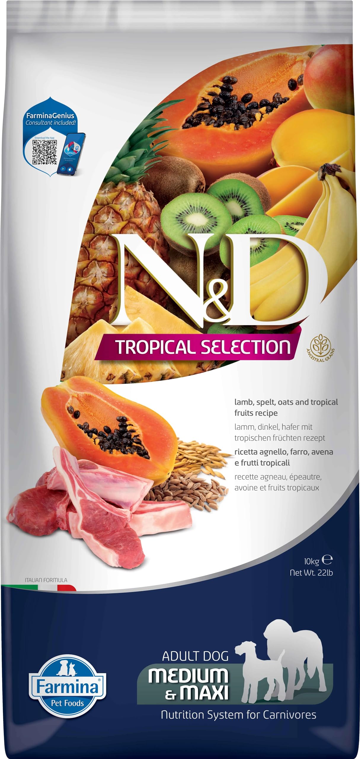 N&D Dog Tropical Selection Lamb Adult Med/Max 10 Kg Köpek Maması