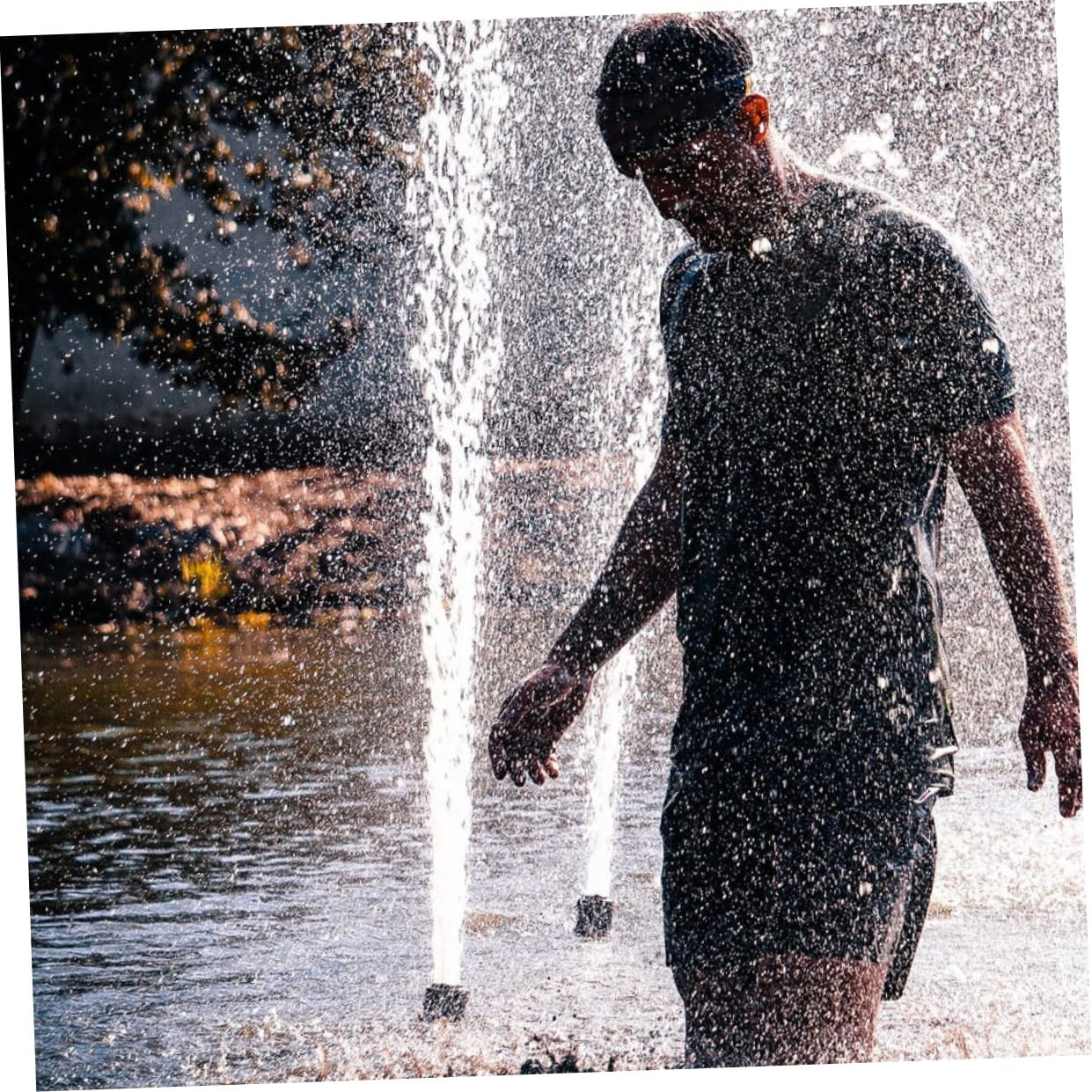 Pompa Solare per Fontana da Giardino, Set 1 Nero, Automatico | Pannello Solare in Plastica, Facile da Installare e Pulire, per Cortile e Paesaggio Esterno