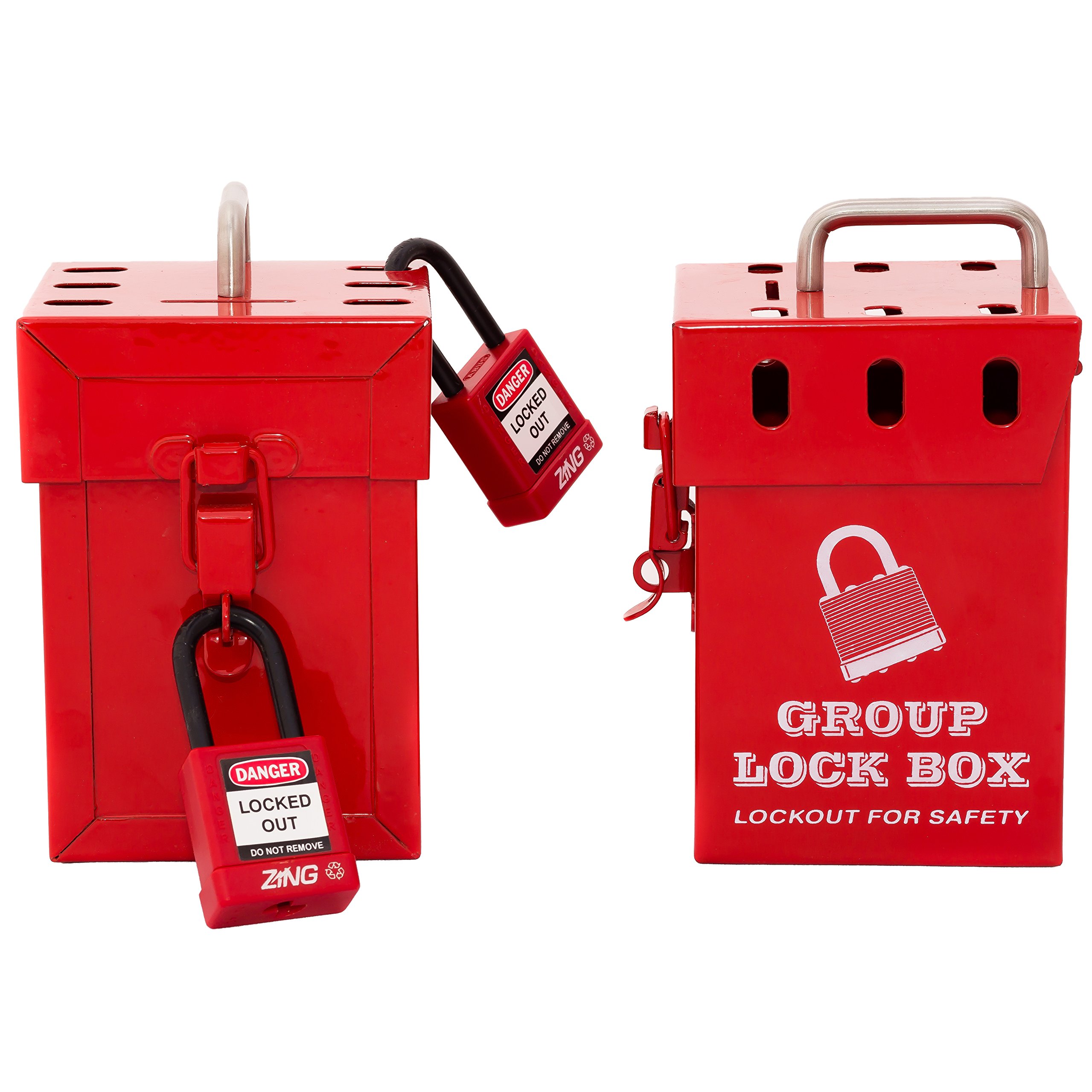 Zing Green Products 7286 Mini Lockout Tagout Box, 4.5 x 10 x 10