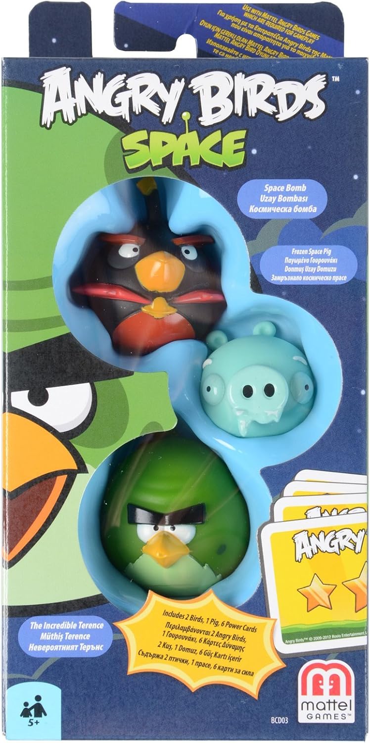 Angry Birds Green Space Bird, Frozen Minion Pig, Black Space Bird Add