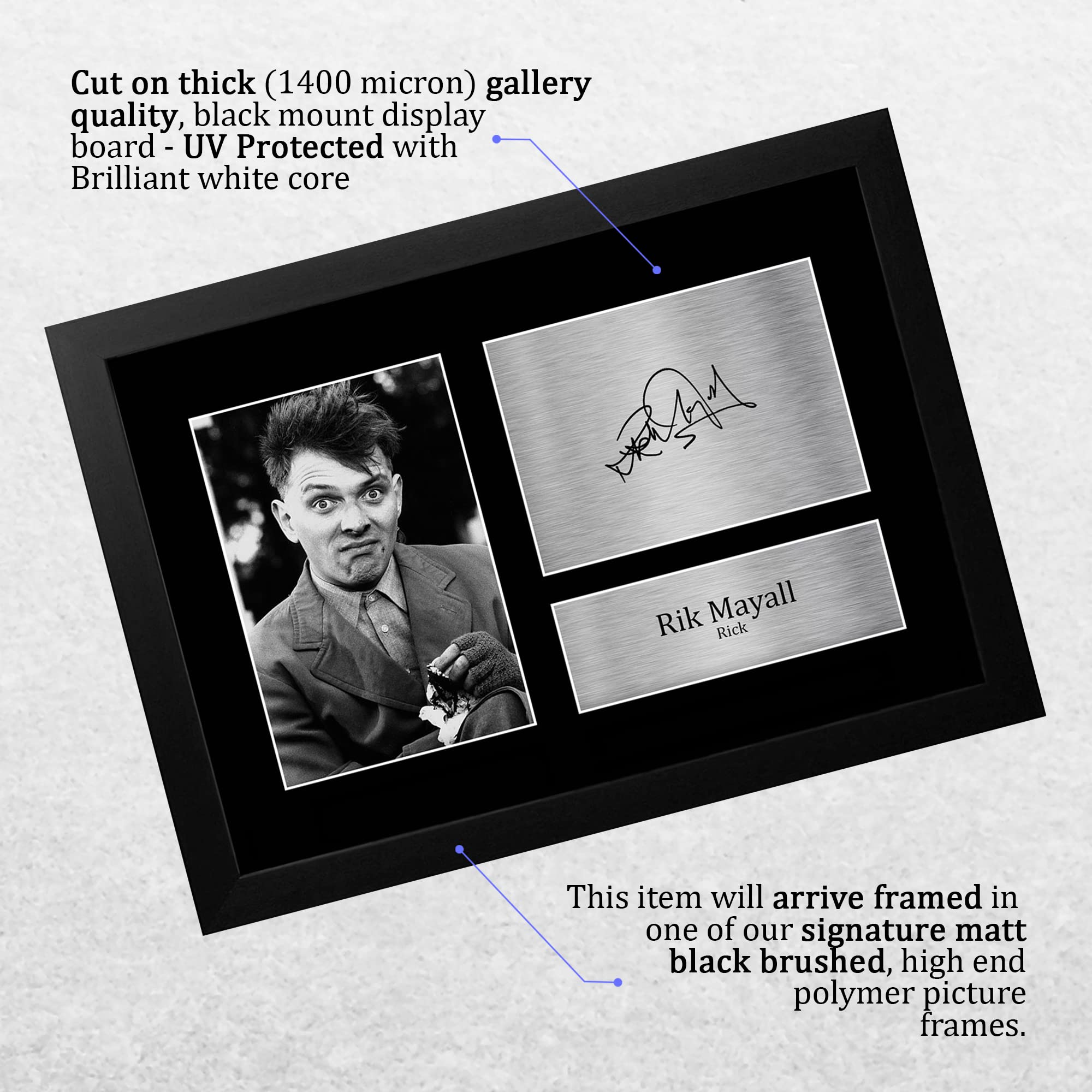 HWC Trading FR A4 Rik Mayall The Young Ones Rick Gifts Printed Signed Autograph Picture for TV Show Fans - A4 Framed - Image 3