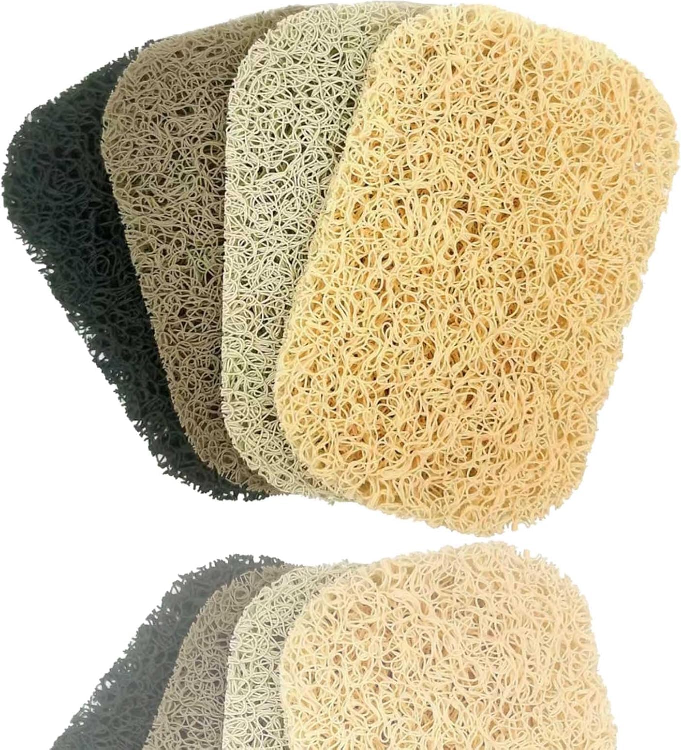 BESTOTTAM 4 Pcs Soap Lifting Pad for Bar Soap,Non-Slip Soap Saver Pads Self Draining Soap Bars Holder Pads for Kitchen Bathroom Travel Hotel Shower Cleaning Supplies (Mix 4 COOR)