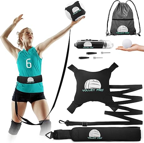 Amazon.com : VolleyPro Volleyball Training Equipment, Solo Serve ...