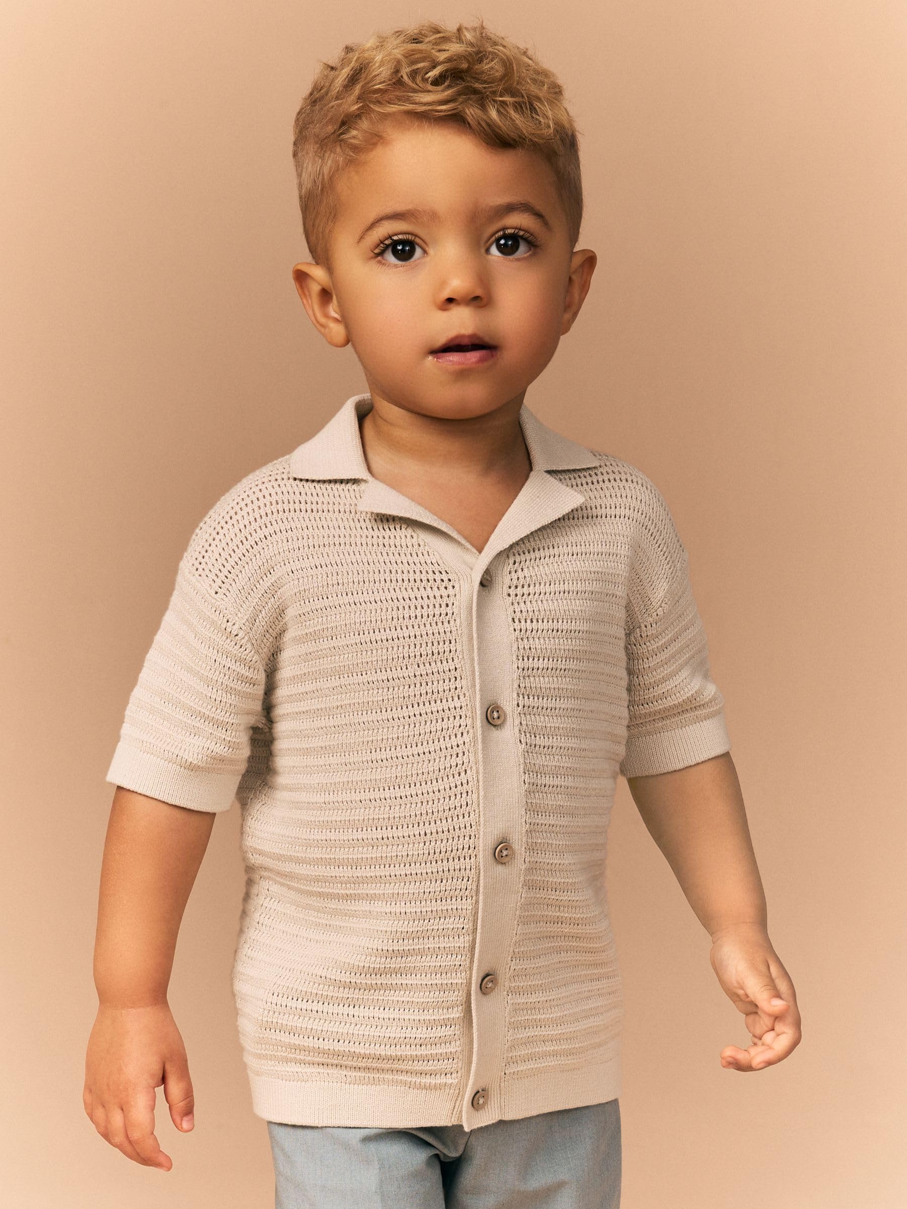 NEXT Jungen Standard Kurzarm-Poloshirt mit Reverskragen 100% Baumwolle 62-122