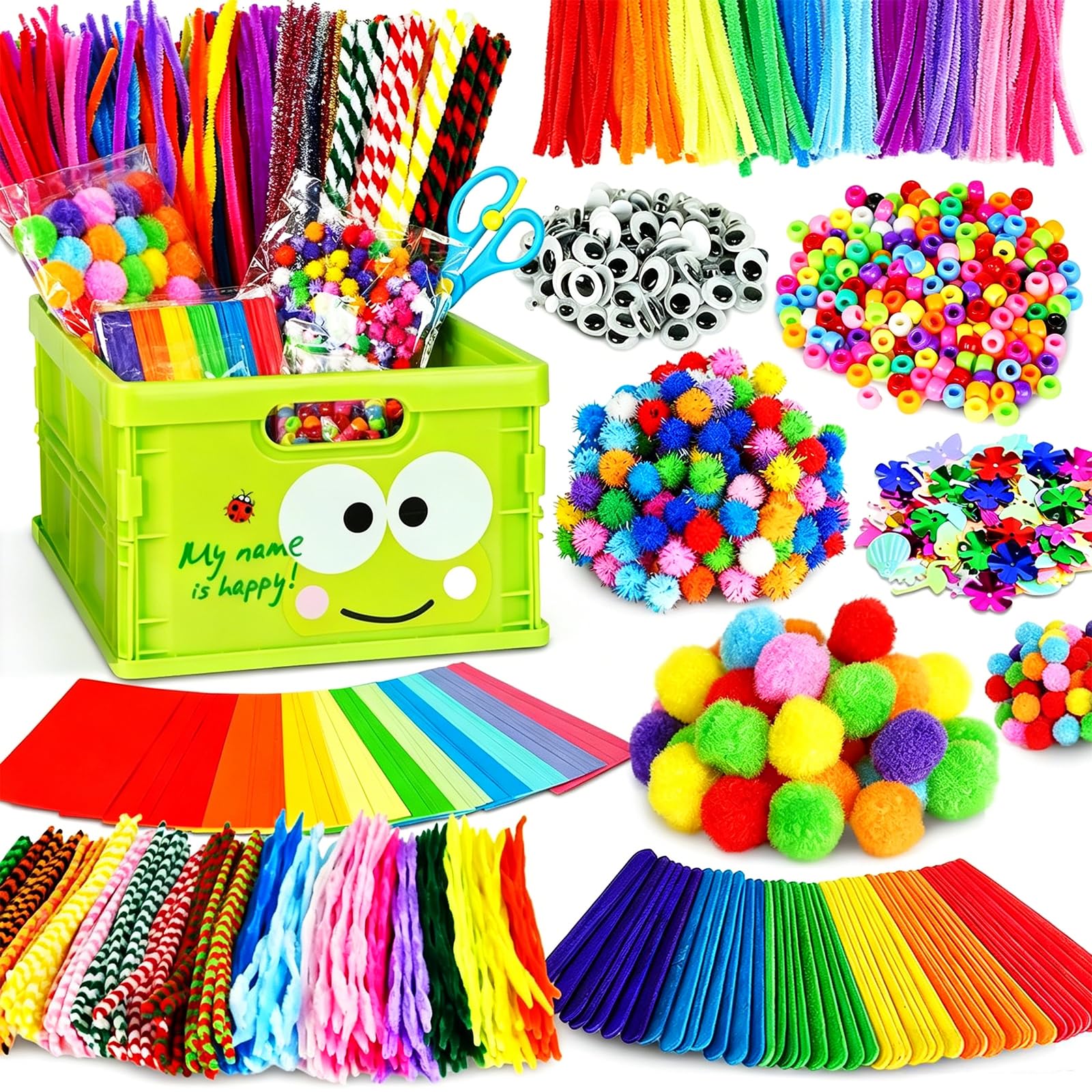 FUNZBO Arts and Crafts Supplies for Kids -Toddler Craft Kits