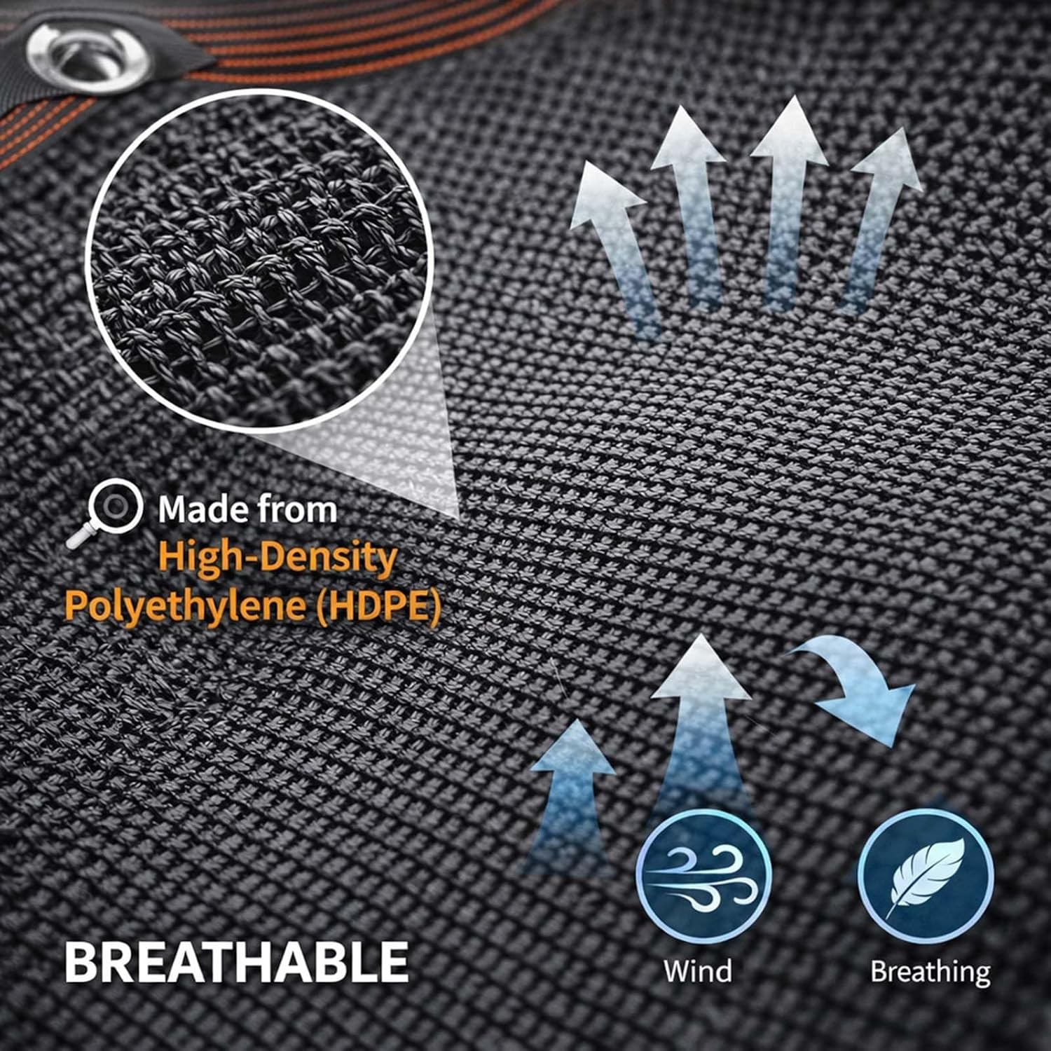 90% Black Shade Cloth for Balcony Privacy, Heavy Duty Outdoor Patio Sunshade Canopy, Mesh Fabric Cover for Pergola, Dog Kennel & Garden Plant Protection (1x4.5 M)