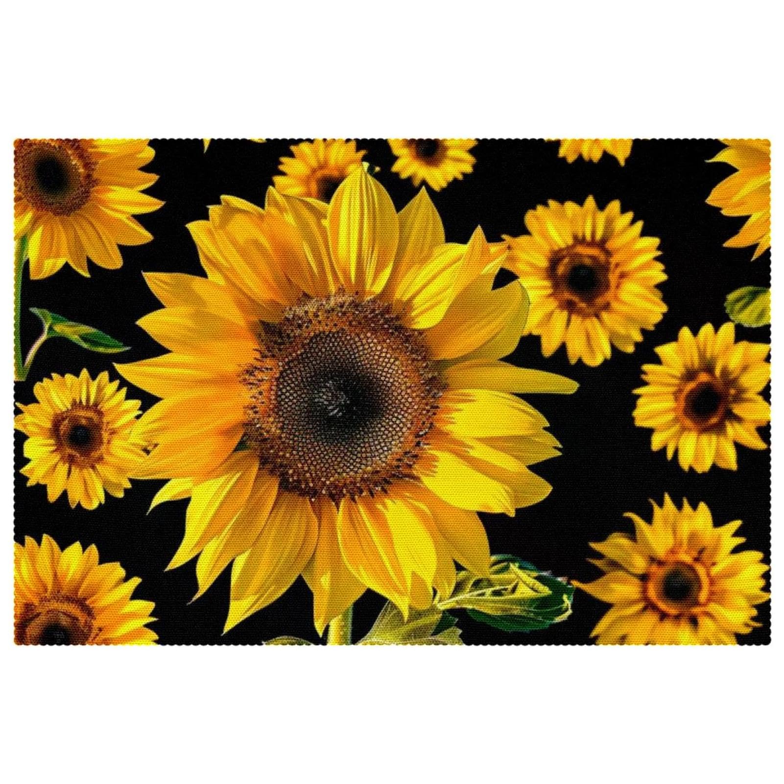 Sets de table pour protéger de la chaleur linges de cuisine Oxford tournesol