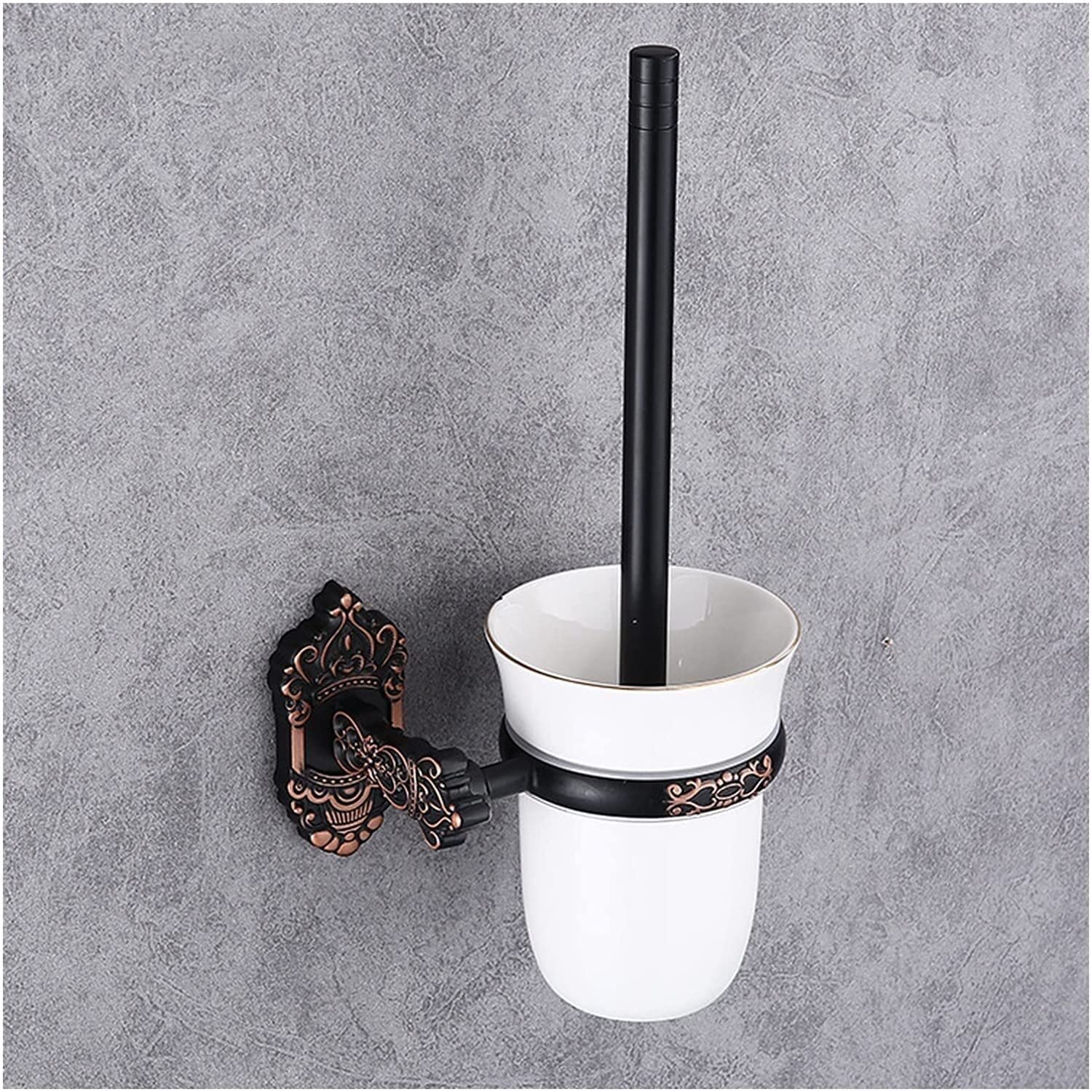Brosse de toilette et support discret pour une salle de bain moderne et propre