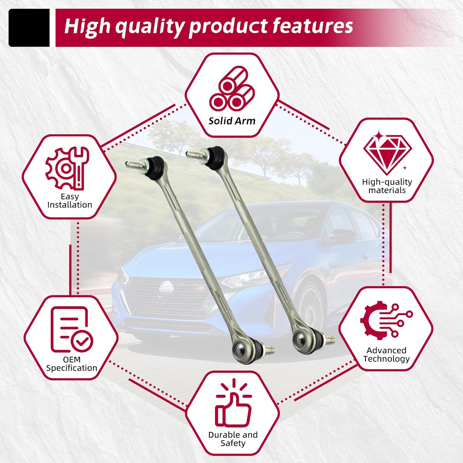 For Nissan Sentra Sway bar link 2020-2024 Front Sway Bar Links#54618-6LB0A