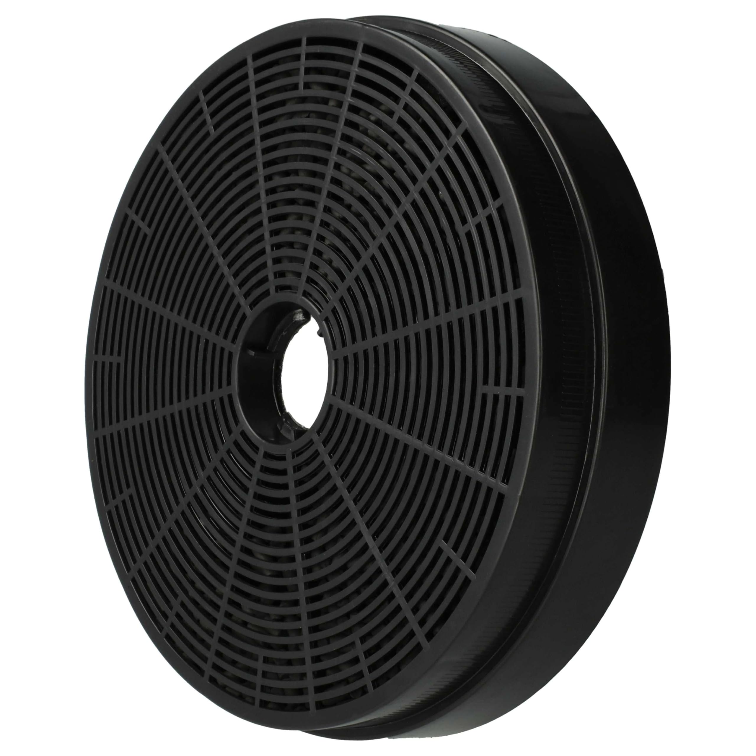 vhbw 4x filtro de carbón activado compatible con Klarstein Skyfall Smart 10035379, 10035378 campanas cocina - 17,5 cm