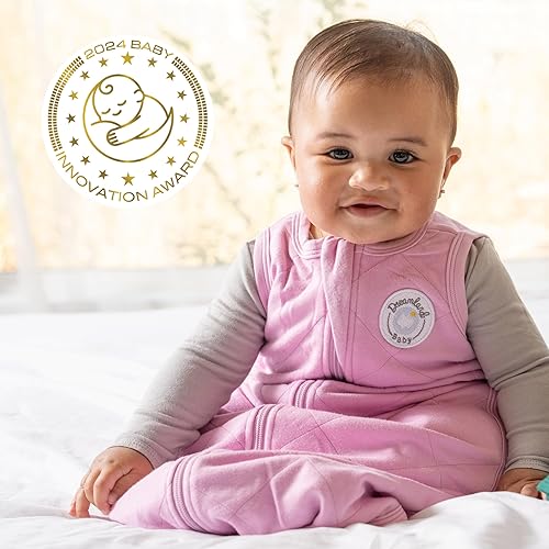 Miniatura 2 de Dreamland Baby Saco de dormir ligero de viscosa de bambú (0-6 meses). Manta ultrasuave 1.0 TOG con cremallera de 2 vías. 95% viscosa, 5% elastano