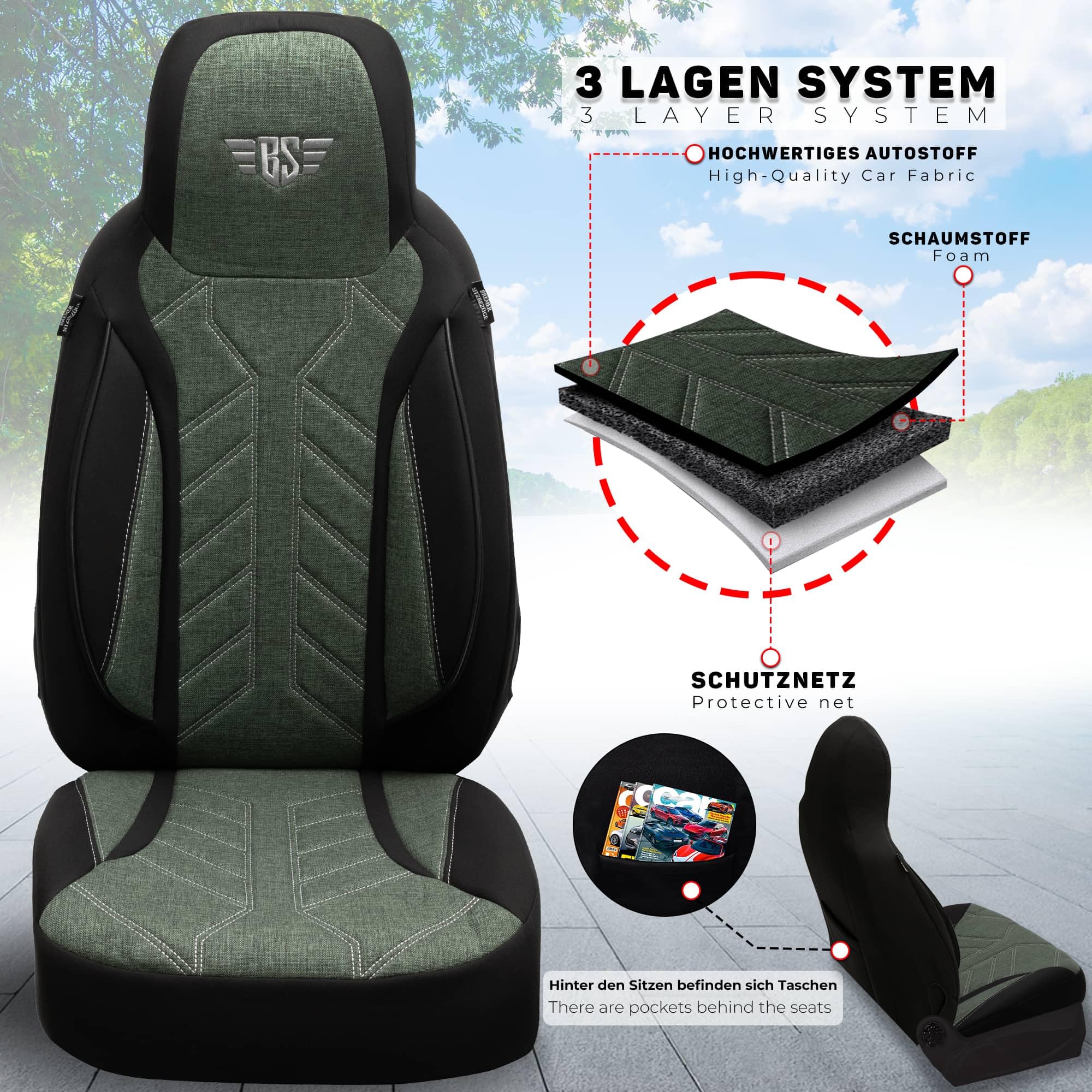 BREMER SITZBEZÜGE Housses de Protection pour Camping-Car La Marca Ducato Jumper Boxer PLKT213