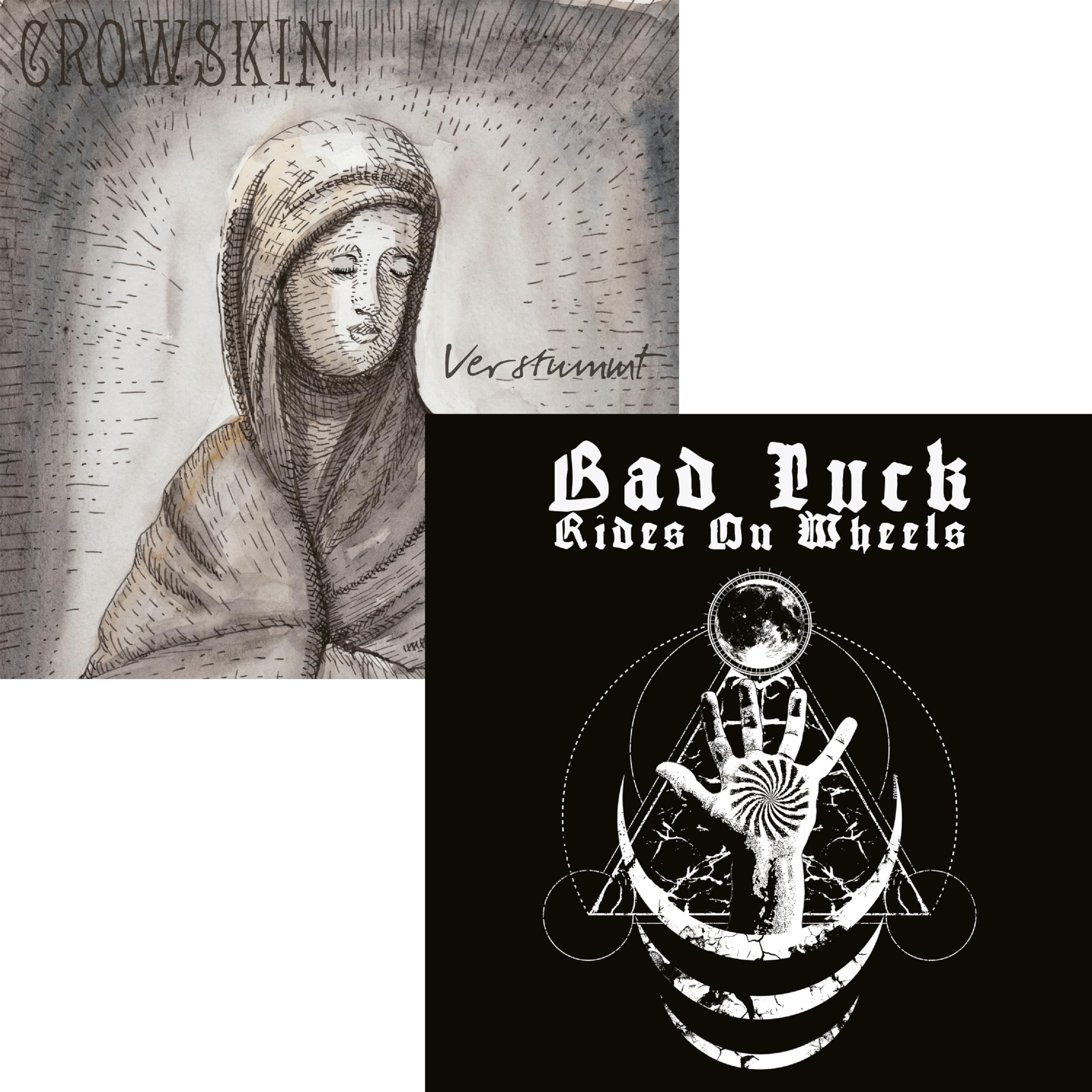 Crowskin / Bad Luck Rides On Wheels Verstummt LP New 811521011099