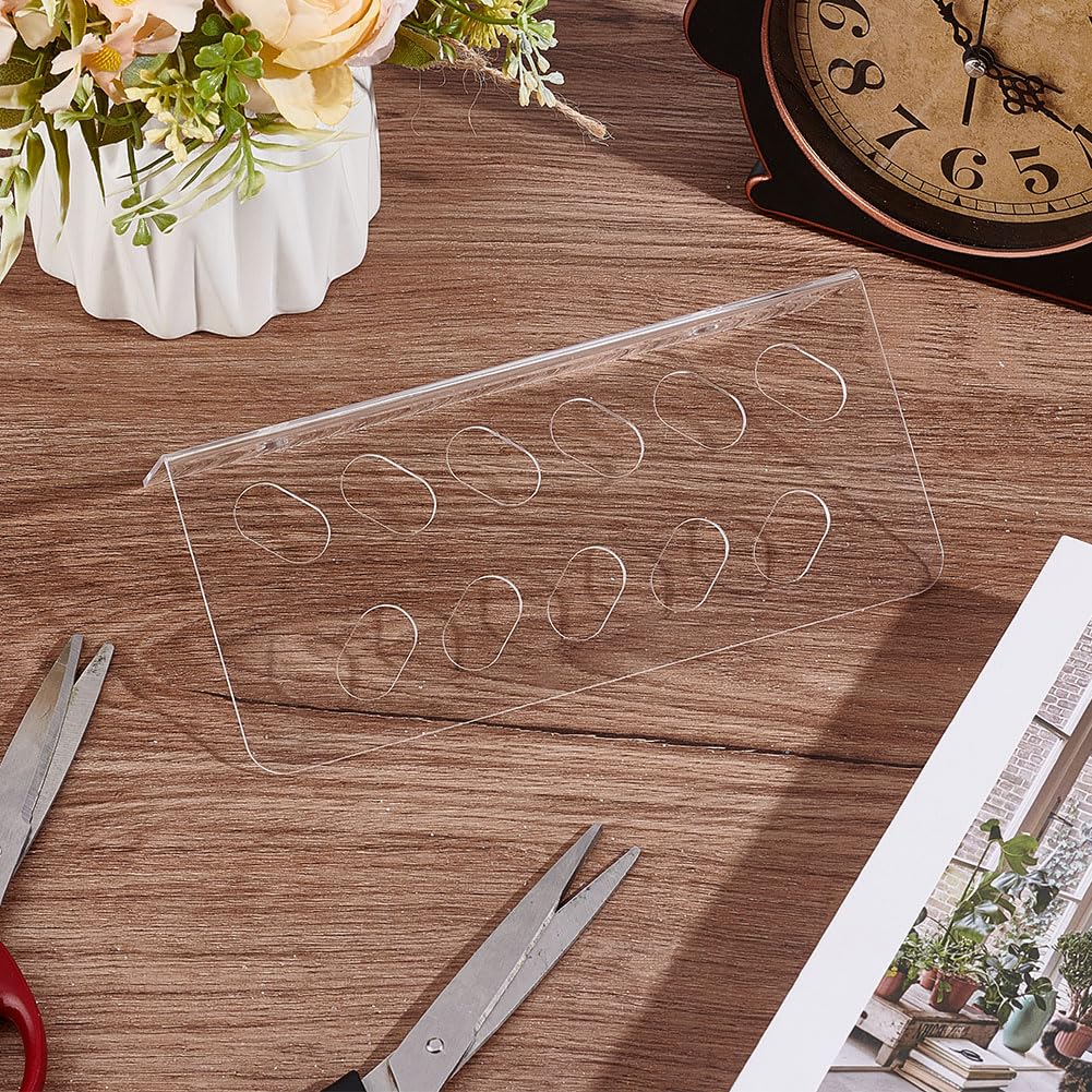 AHANDMAKER 2Pcs Clear Acrylic Wall Mounted Scissors Shear Holder Rack — Amazon image 5