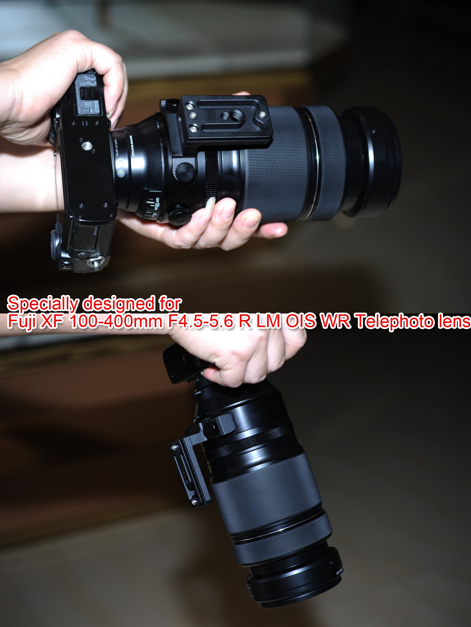 iShoot IS-XF140 - Base de Montaje para trípode Fujifilm XF100-400 mm F4.5-5.6 R LM OIS WR