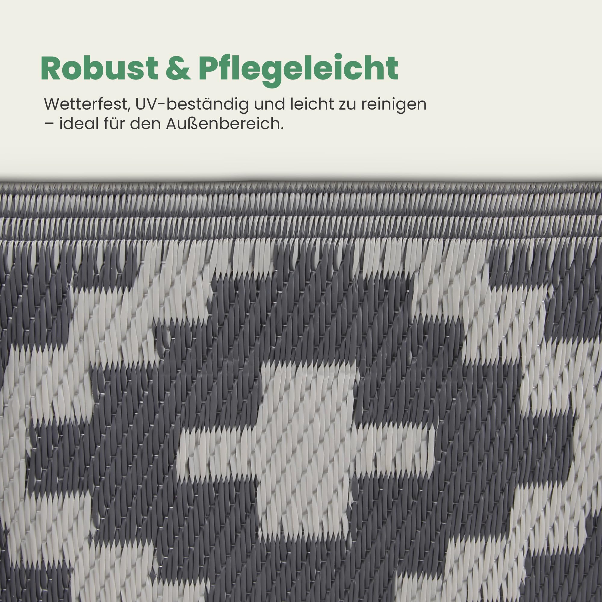 Bestlivings Outdoor Teppich Wetterfest und UV-Beständig (90x150cm / Ethno) Teppich aus Kunststoff für Garten, Balkon, Terrasse - Outdoorteppich