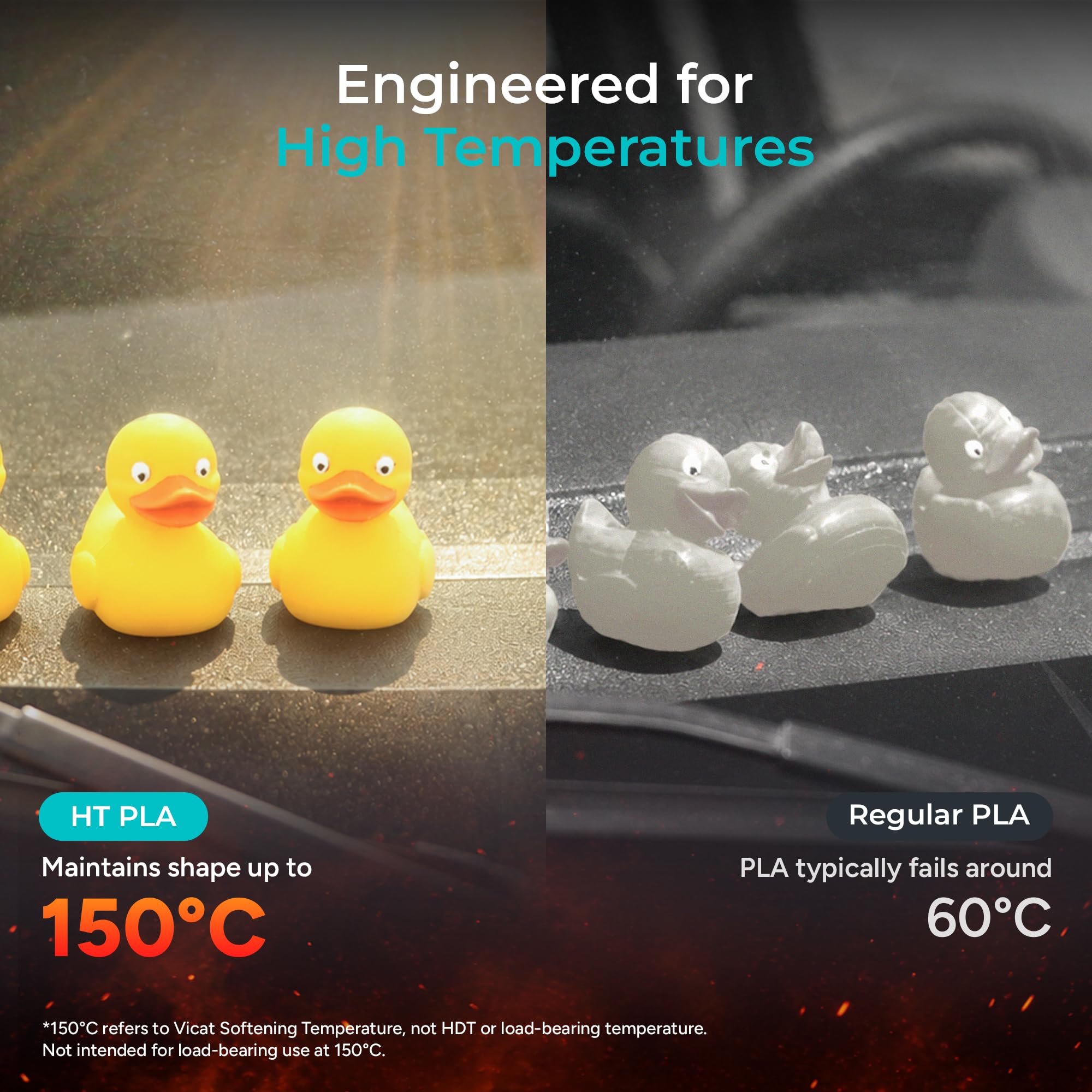 Polymaker HT-PLA, czerwony filament do druku 3D, odporny na temperaturę do 130°C, łatwy do drukowania, współpracuje z większością drukarek FDM, szpula 1 kg