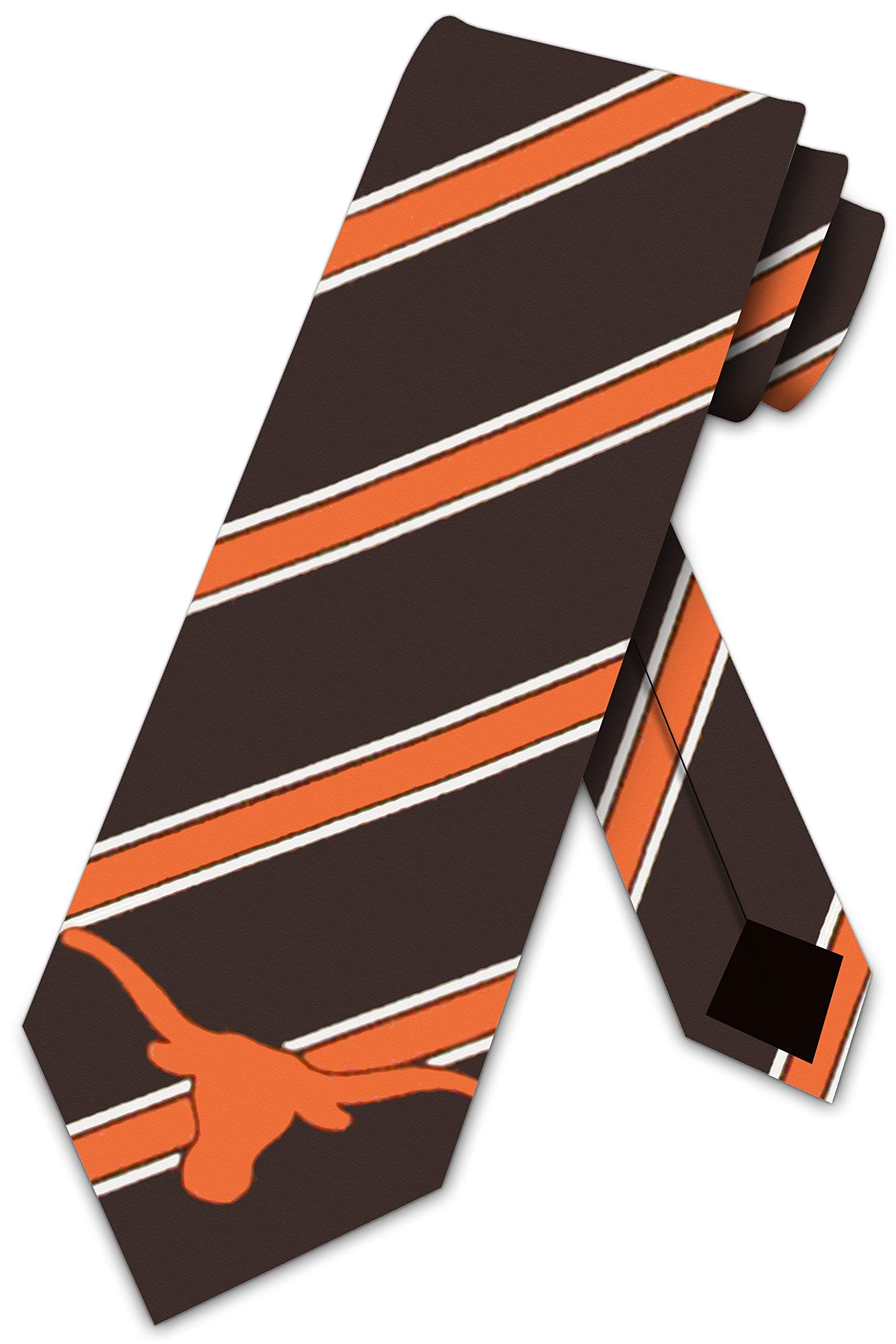 Texas Longhorns Collegiate tkany poliester krawat