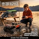 Amphibious Remote Control Car Monster Truck - 4WD Waterproof 1:16 Large All Terrain Off Road Vehicle RC Drift Cars Beach Pool Toys Gifts for Boys Kids 8-12
