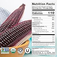 Vista 2 de Harina de maíz azul orgánica USDA de 1 libra, harina para tortillas, sopes y platos mexicanos, sin gluten, kosher y vegano, harina de masa