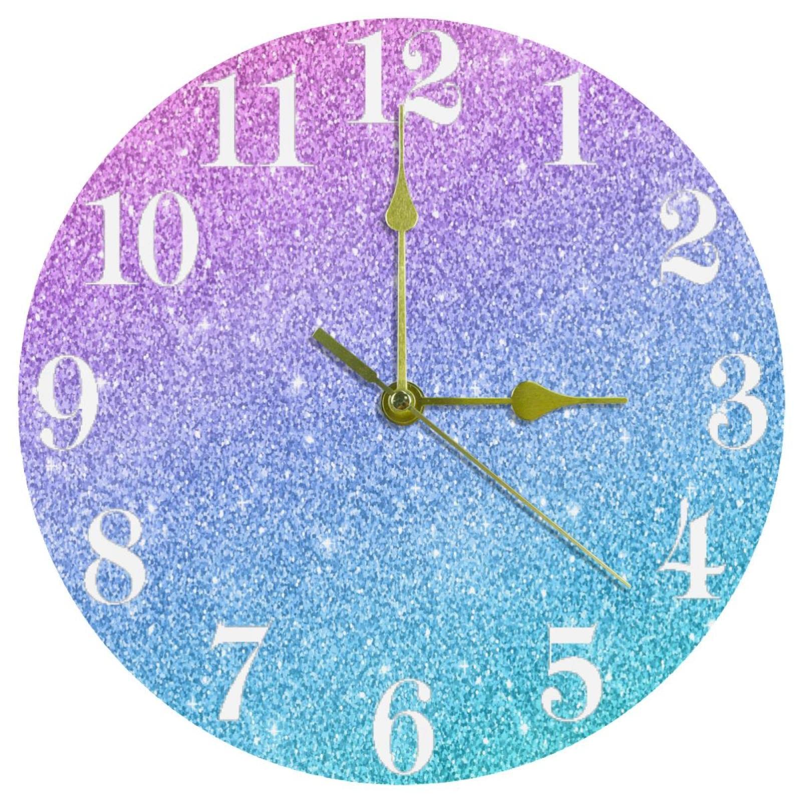 Horloge murale à quartz pour cuisine et maison design et calme