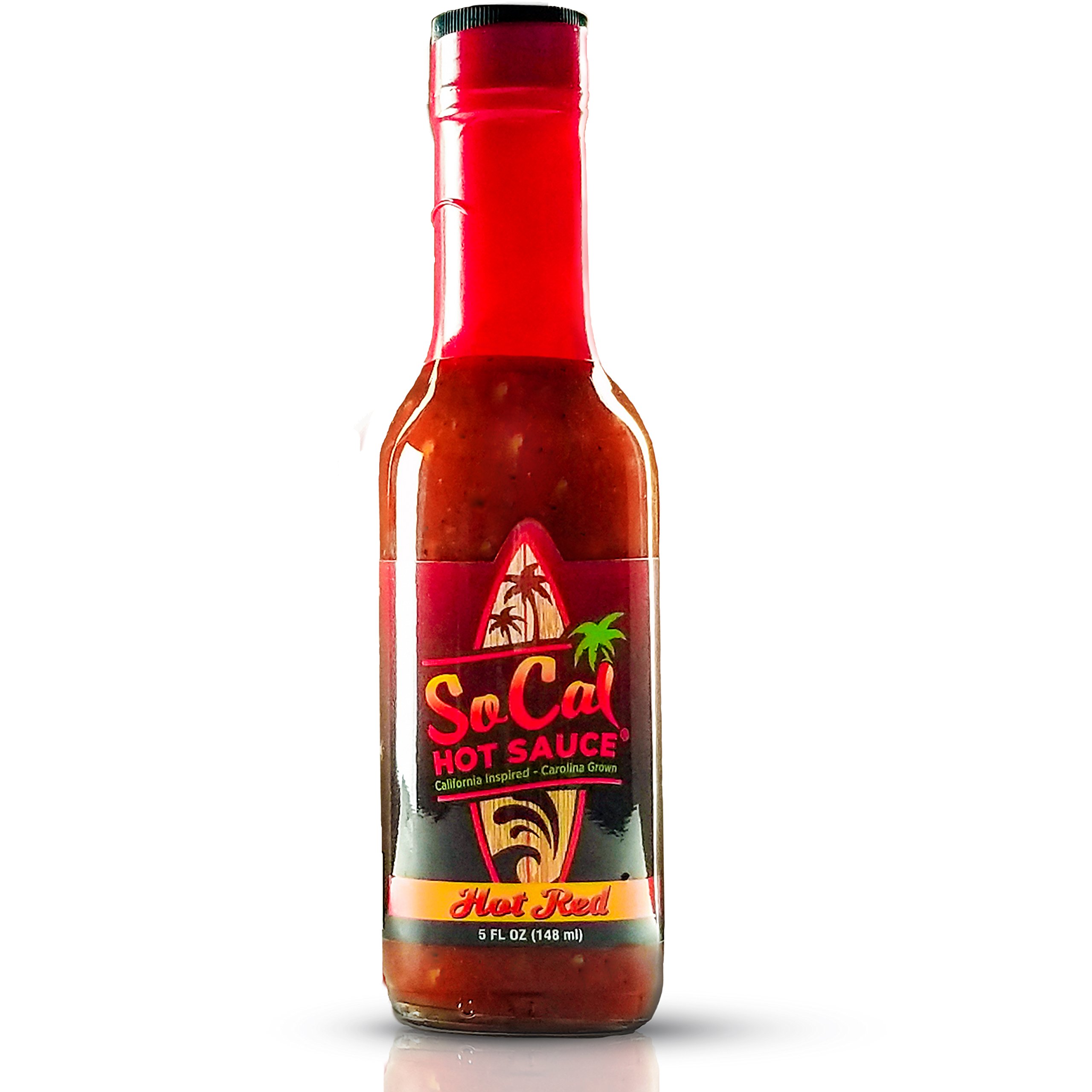 Sponsored Ad - SoCal Hot Sauce | Hot Red | 5 fl oz | Authentic Southern California Style Ghost Pepper and Habanero Taqueria Style Hot Sauce | Spicy Red Salsa Roja Sauce | Savory and Sweet Latin Style Craft Hot Sauce