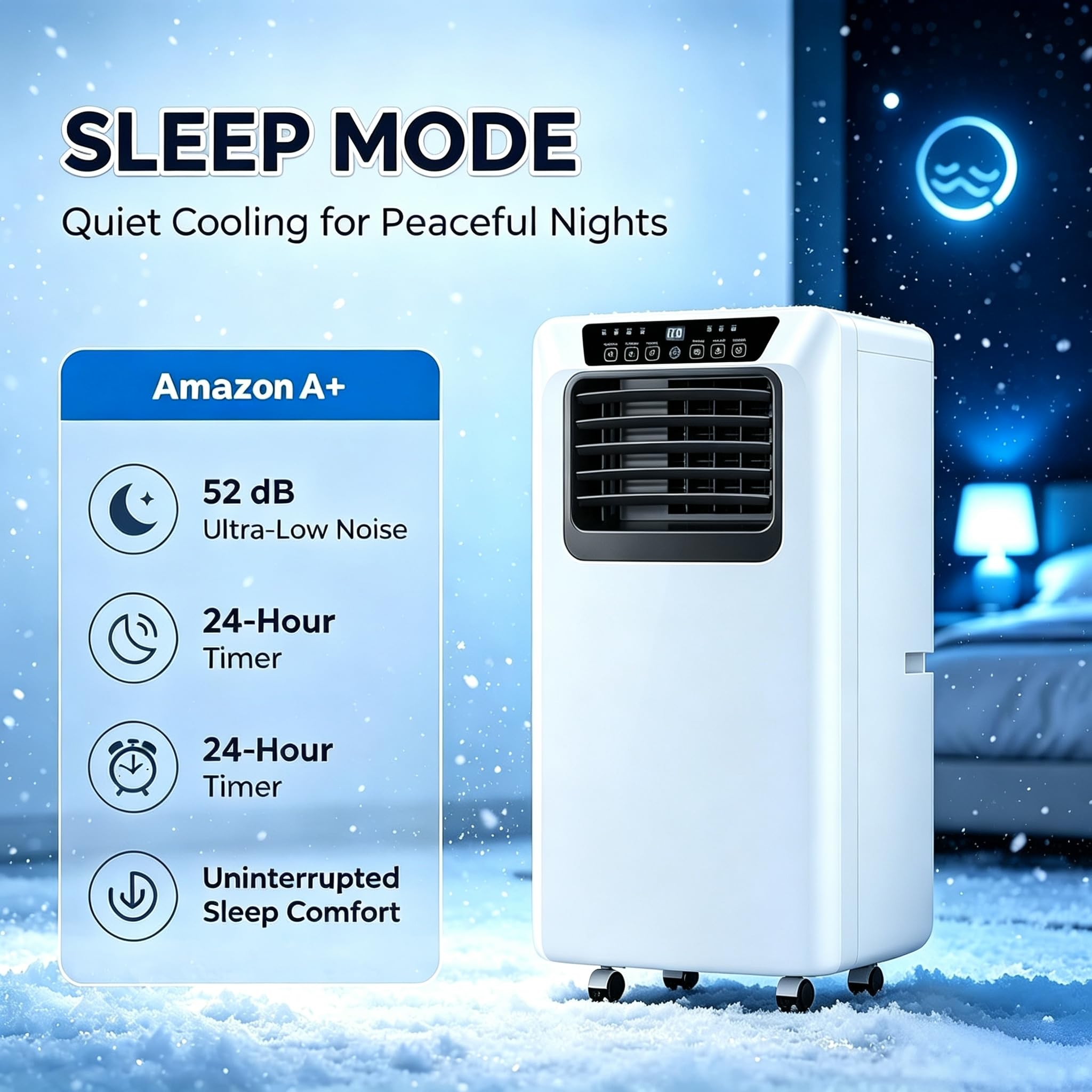 Aire Acondicionado Portátil Sin Exterior 12000 BTU, Equipo de Climatización Autónomo con Ruedas, Silencioso, Mando a Distancia, para Oficina y Hogar, 12000btu, 12000btu