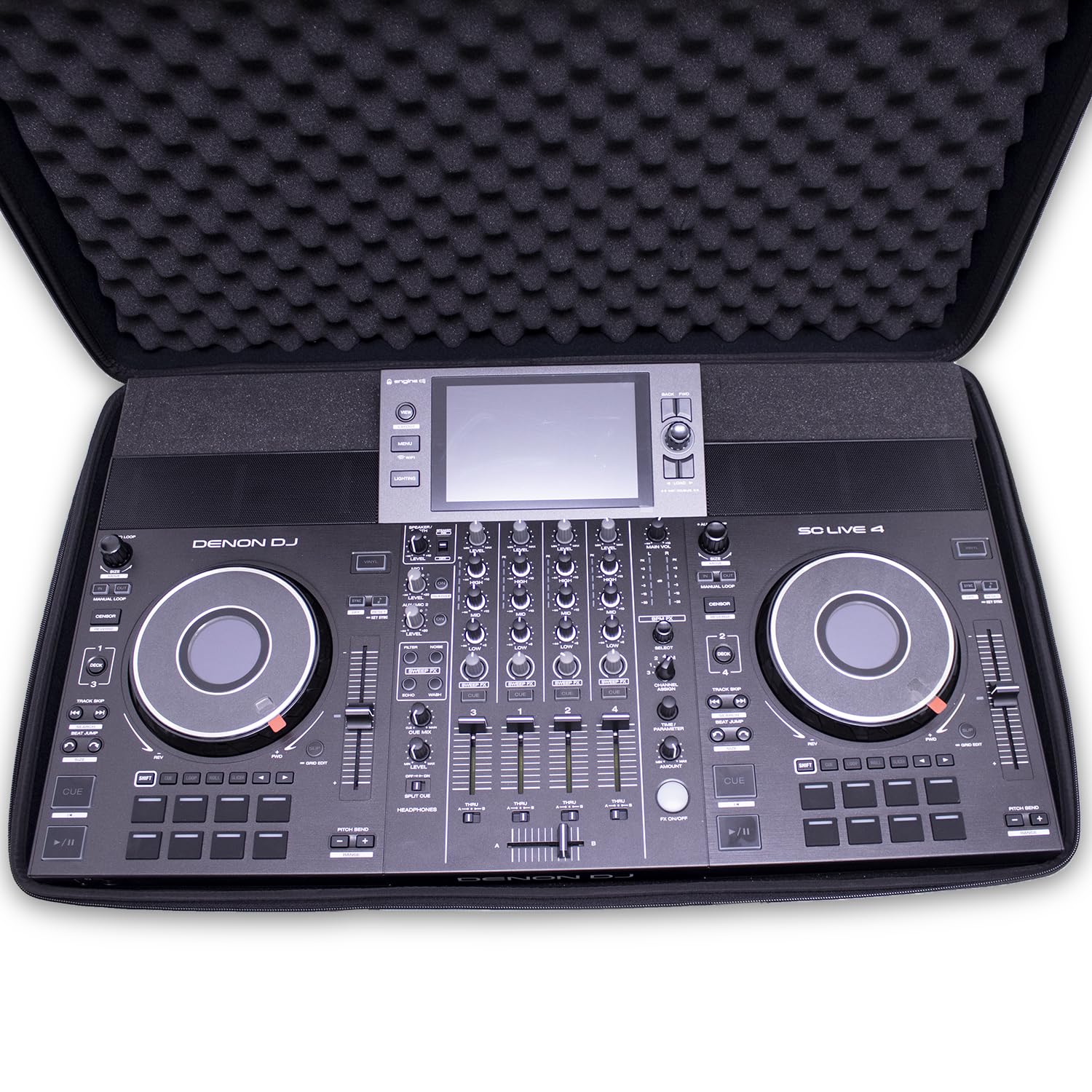 Protekt Tasche für Denon SC Live 4 DJ-Controller, Schwarz, 780 x 475 x 130mm, DJ-Controller-Tasche