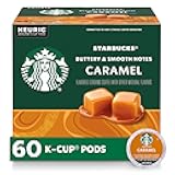 Starbucks K-Cup Coffee Pods, Flavored Hot or Iced Coffee, Caramel, 60 Keurig Pods