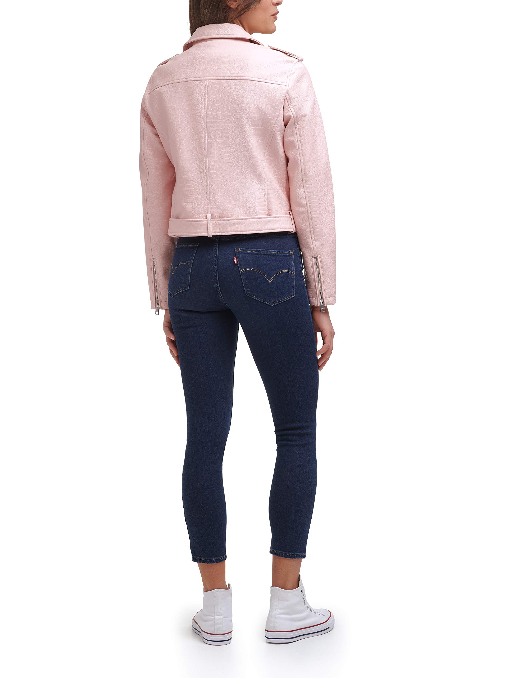 Levi's womens The Belted Faux Leather Moto Jacket (Regular & Plus Size)