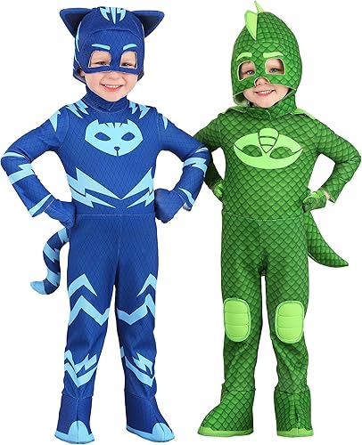Miniatura 4 de Disfraz de Gekko de PJ Masks de lujo, talla 78, color verde, Verde