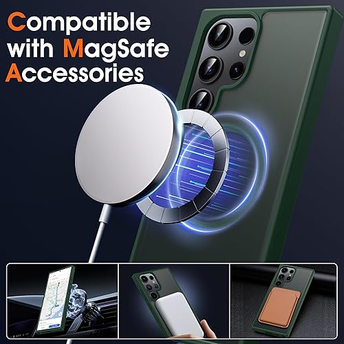 Vista 179 de Oterkin Funda transparente para Samsung Galaxy S24 Ultra, [20 veces antiamarilleamiento] S24 Ultra con 4 bolsas de aire integradas, protección