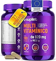Multivitamínico 180 Cápsulas – Polivitamínico Completo com 13 Vitaminas e 9 Minerais | Suplemento Vitamínico para Homens e Mulheres | Imunidade, Energia, Cabelo, Pele e Unhas | Sem Glúten, Sem Corantes