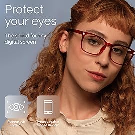 livho High Tech Blue Light Glasses - Advanced Blue Light Blocking Computer Glasses - Screen Fatigue & UV Protection