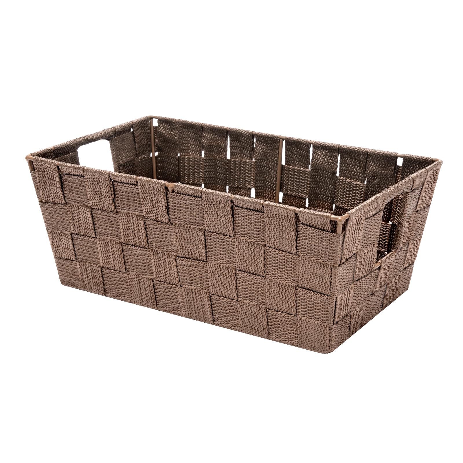 Whitmor 6581-2712-JAVA Woven Strap Small Storage Tote Java