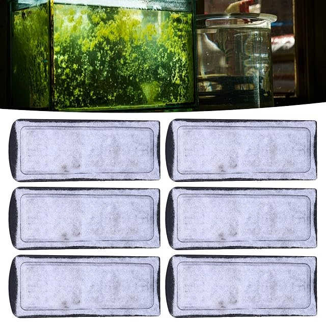 Foto 3 de 8 de 6pcs Esponja Filtro Acuario, Filtro pecera, Filtro Acuario, Repuesto de Filtro de Acuario de algodón