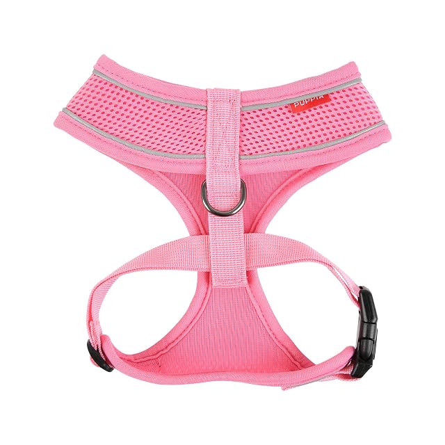 Foto 2 de 3 de Puppia Arnés para perros Soft Harness Pro, rosa, L
