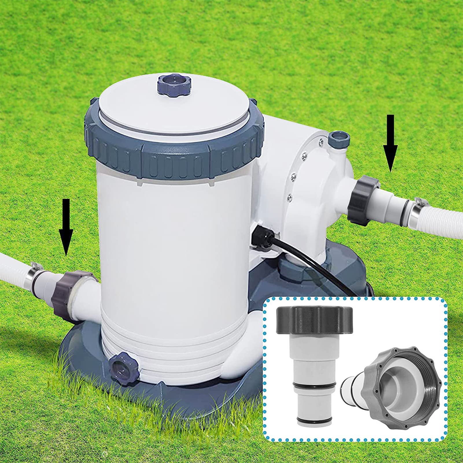 Per Intex Piscina Adattatore Tubo Tubo di Ricambio Tubo Piscina Filtro