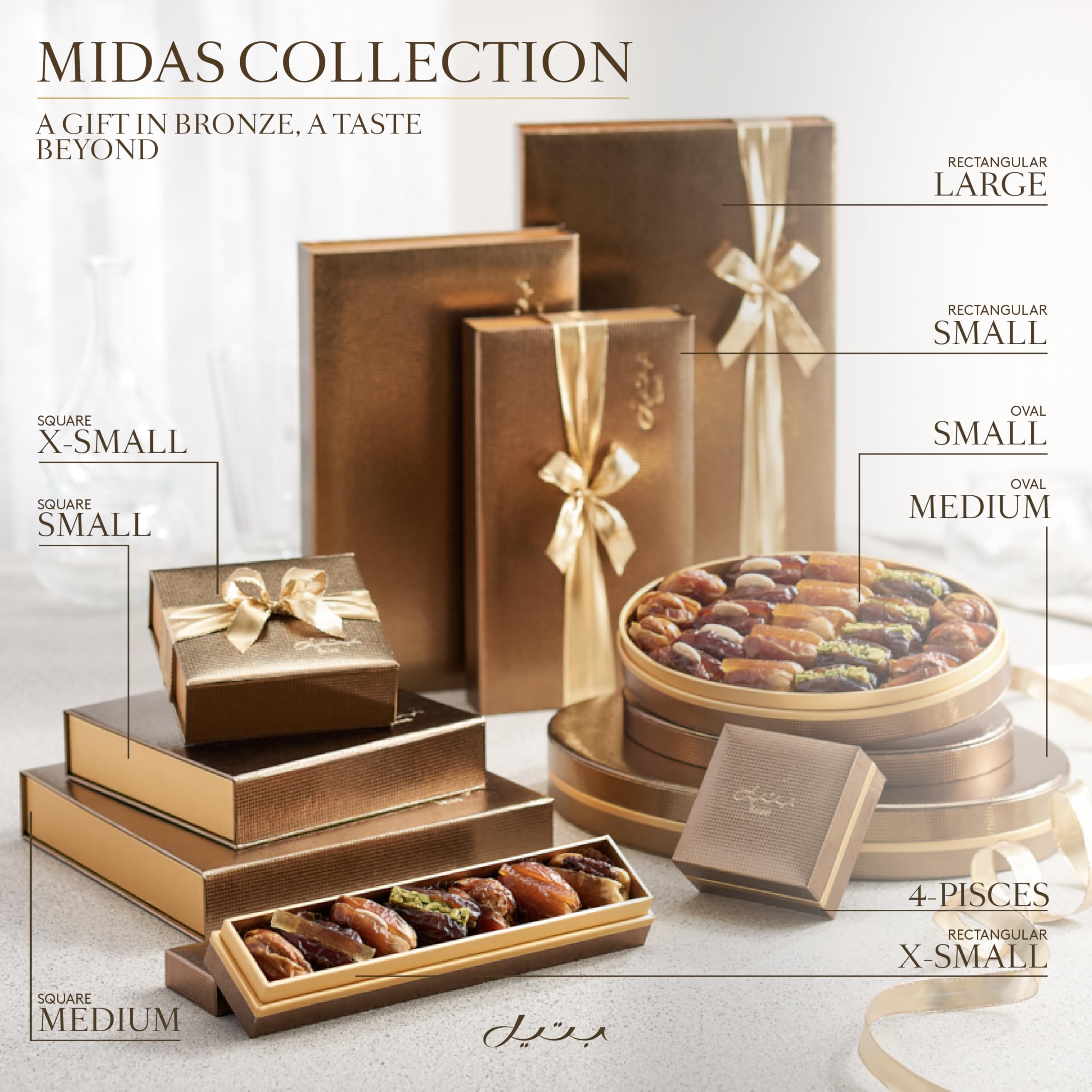 Bateel Midas Geschenkset Premium-Datteln Signature Collection-A