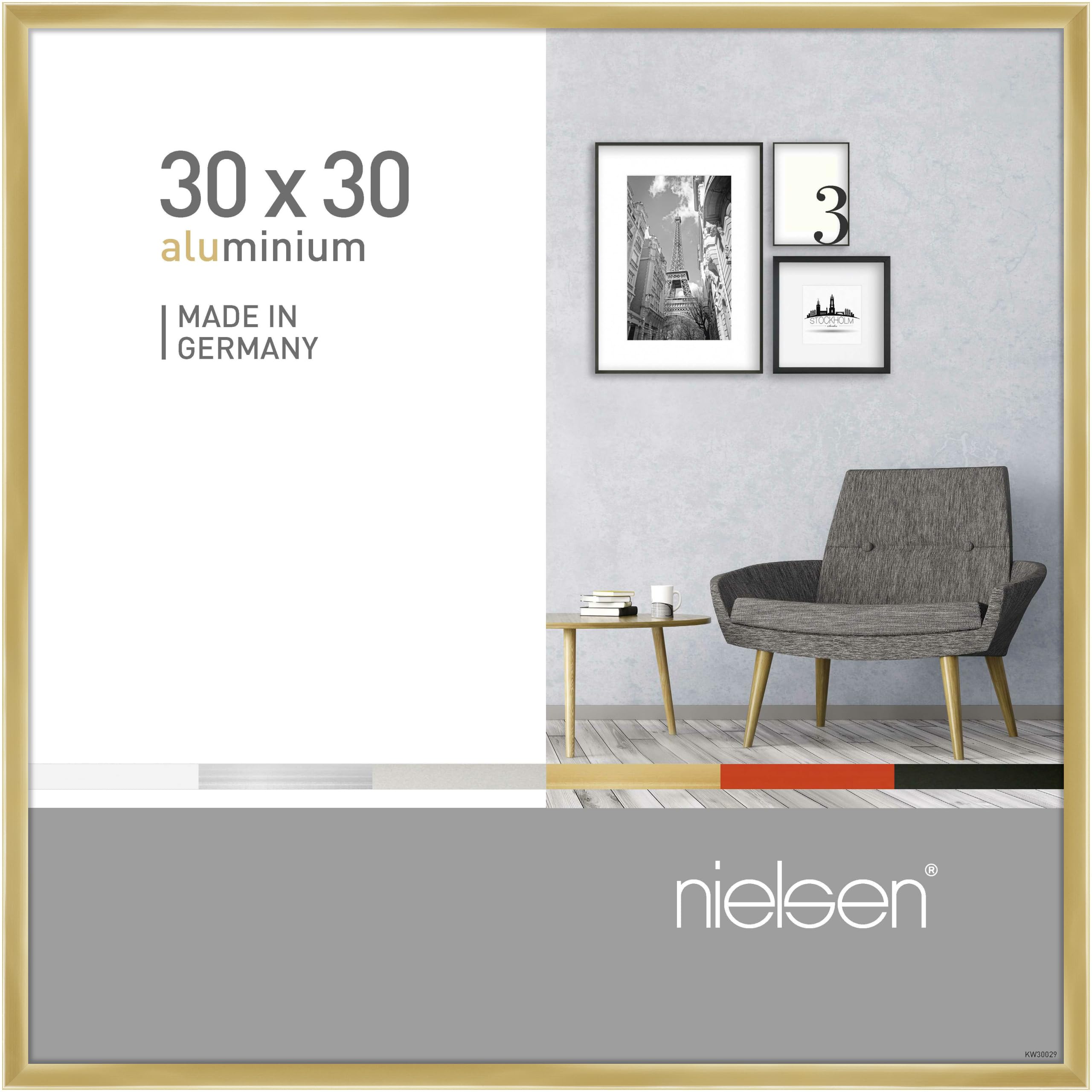 nielsen aluminium picture frame Pixel, 30x30 cm, gold — image 1