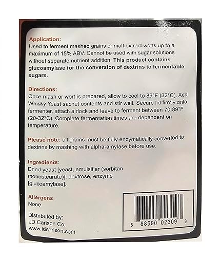 Miniatura 3 de FermFast Levadura De Whisky Con Enzima 1.06 oz Paquete