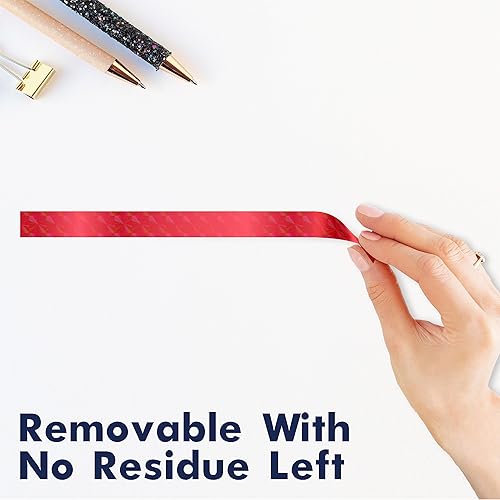 Miniatura 4 de Vantasii Cinta gráfica holográfica holográfica de 110 yardas, extraíble sin residuos, metálico, Washi resistente al aguadesgarro, envoltura de