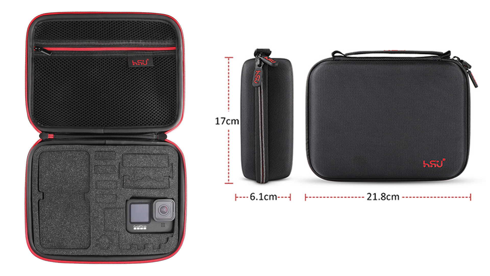 Sacoche De Transport GoPro - Étui Étanche Moyen Pour Hero 12/11/10 Et Accessoires