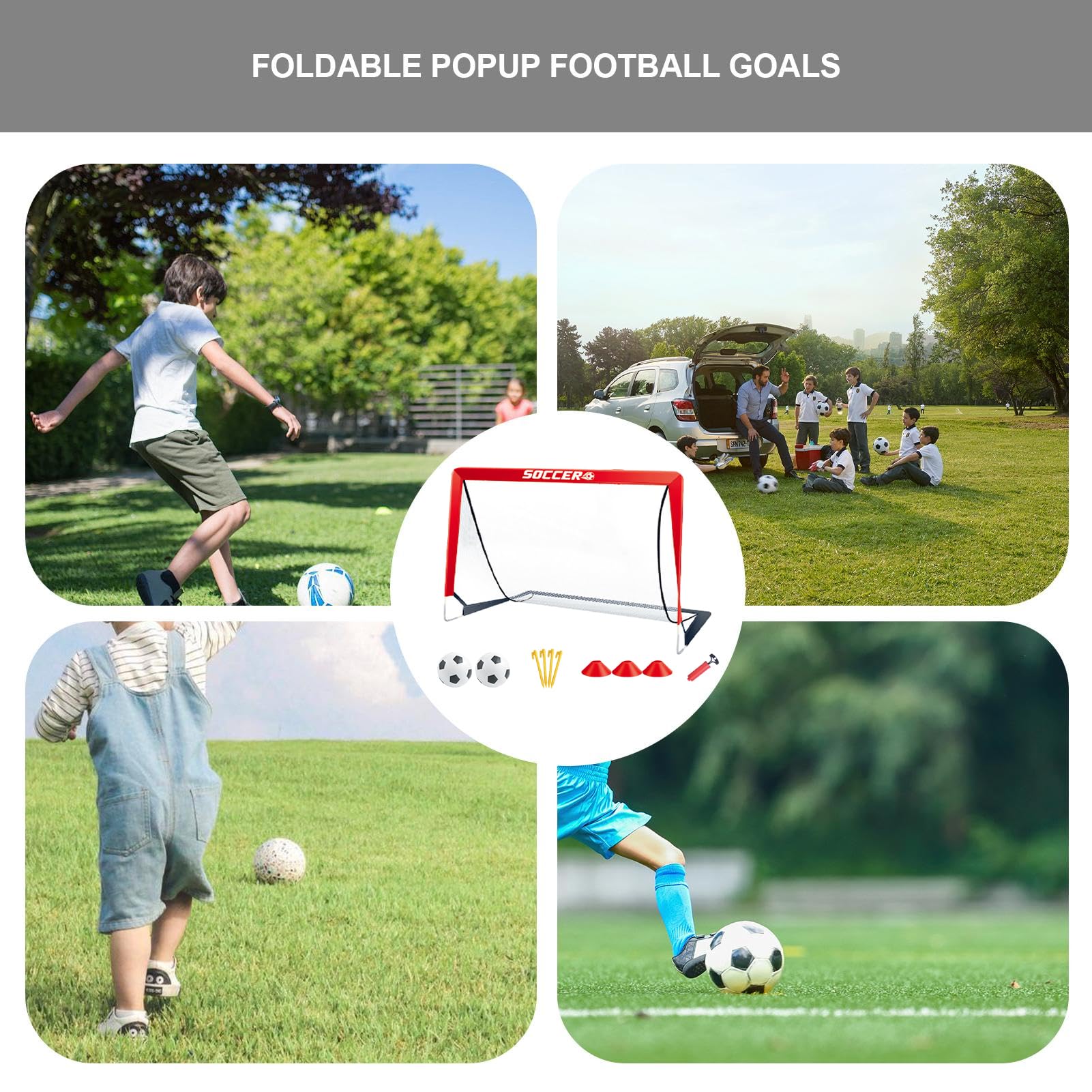 Porta da calcio pieghevole, Porta da calcio portatile,Rete da calcio portatile | Porta da calcio per bambini per bambini, porta da calcio portatile, miniport