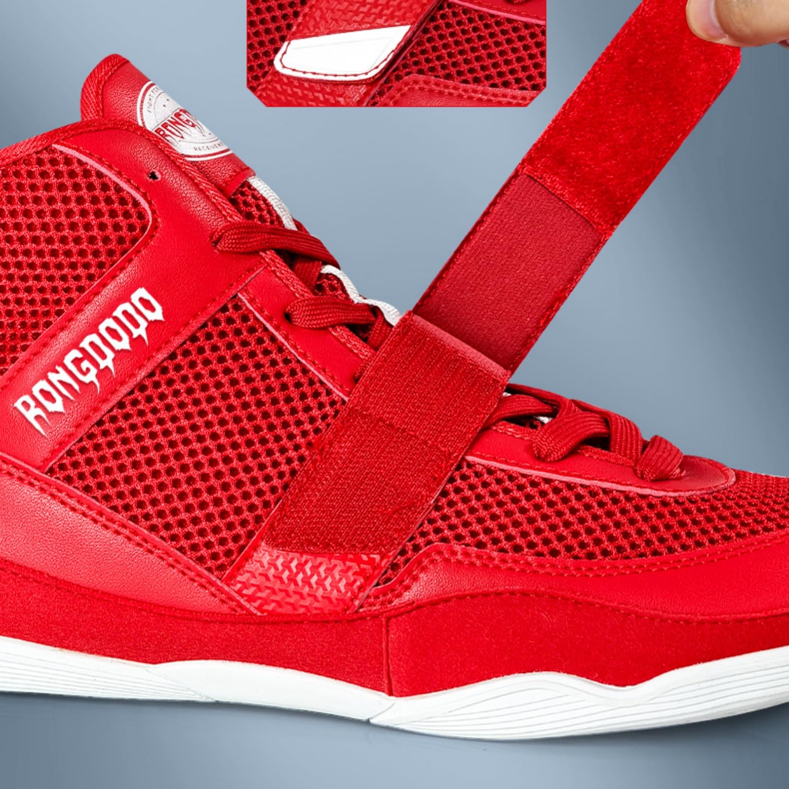Hixingo Zapatos de Boxeo para Hombre Mujer 36-46, Zapatillas Boxeo Hombre Mujer Cons Uelas de Goma Antideslizantes Zapatillas Lucha Libre Ligero y Respirable