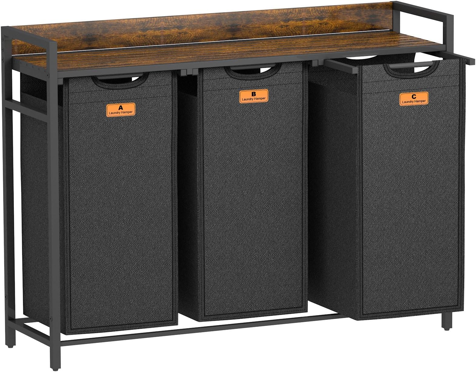 SZHLUX Laundry Hamper, Laundry Basket with Classification