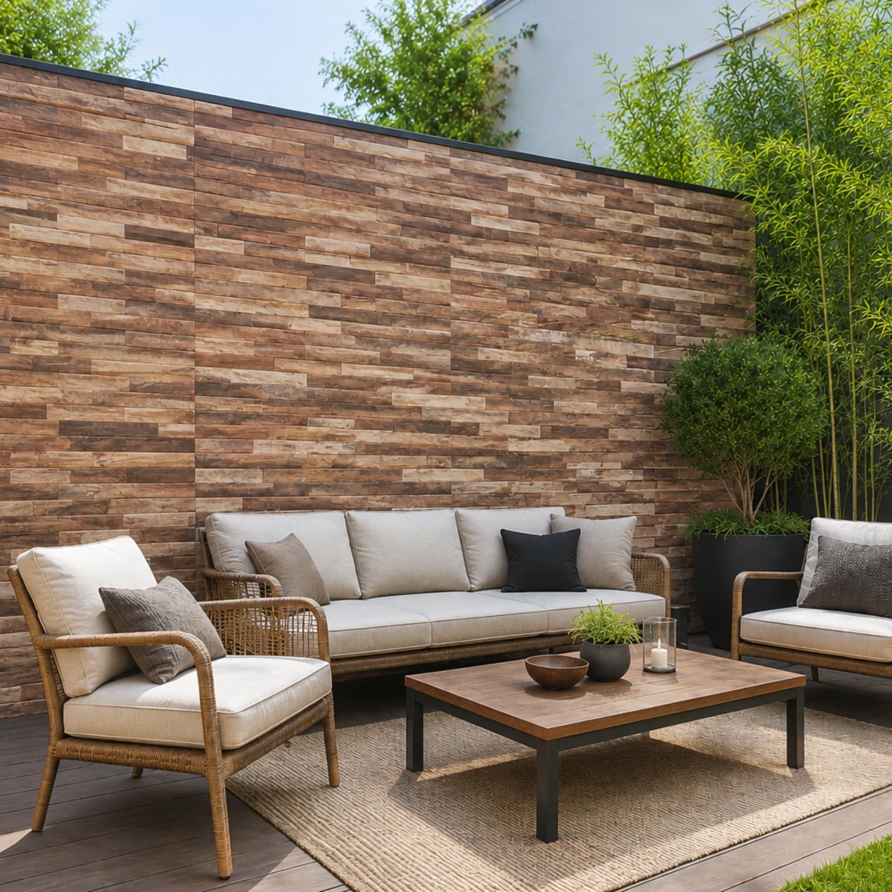 Paneles decorativos para pared efecto piedra, 17 piezas (6,12 m2), 30 x 120 x 2 cm, revestimiento poliestireno expandido (EPS), aislamiento térmico, ajustable, para interior y exterior (Ámbar)